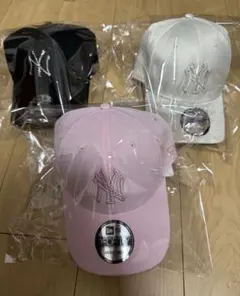 【3点セットラインストーン未使用タグ付き】 New Era キャップ