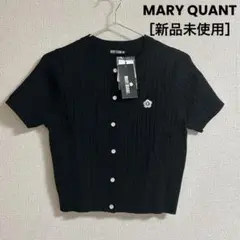 マリークワントMARYQUANTデイジーワンポイント半袖カーデ