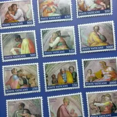 4751 外国切手 バチカン市国 1991年 システィーナ礼拝堂修復 12種完