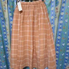 【新品】サマンサモスモスブルー 柄アソート楊柳スカート