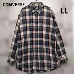 CONVERSE ALL STAR ネルシャツ 長袖 チェック柄 LLのサムネイル