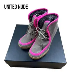 未使用 箱付き UNITED NUDE ボア スエード ショート ブーツ 36のサムネイル