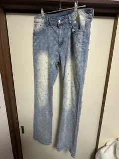 HYSTERIC GLAMOUR 安全ピン柄 デニムパンツ M - メルカリ