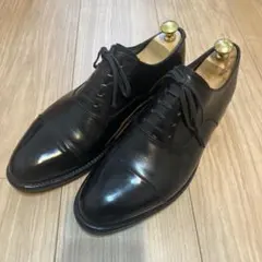 【購入時13万円】26cm メンズ ブラック ストレートチップ ビジネスシューズのサムネイル