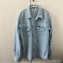 LeeダンガリーシャツXLライトブルー