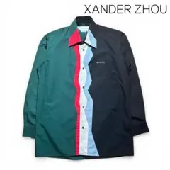 シャツ xander zhou  18ss xander zhou ブルーシャツ - メルカリ