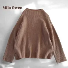 ◾️25【美品】ミラオーウェン　カシミヤ混　ボトルネック　トップス