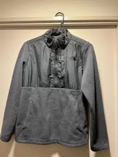 US規格 ノースフェイス ブラック ハーフジップ スナップポケット デナリ