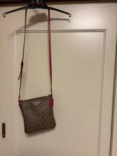 COACH ショルダーバッグ ブラウン/レッド