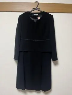 ブラックフォーマル17号　ワンピースジャケットセット
