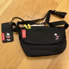 マンハッタンポーテージ ミッキー マウス　ショルダーバッグ　カードケース付き