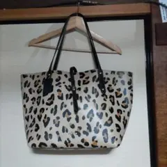コーチ ヒョウ柄 トートバック A4 中古 美品