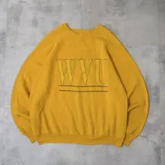 90s USA製　Lee リー　カレッジ スウェット　メンズ古着　マスタード