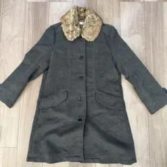 SHOO・LA・RUE 2way ブラックファー襟コート Mサイズ