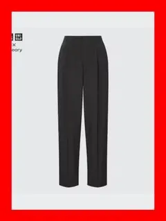 【極美品】UNIQLO Theory 感動タックイージーパンツ ブラック XL