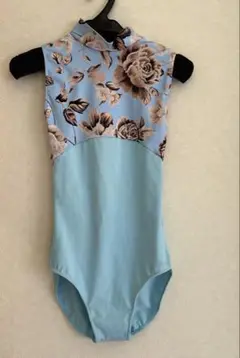 stina レオタード　新品　スティナ stina / type N back ribbon / lace flower sapphire blue