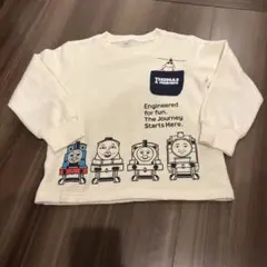 110cm トーマス　裏起毛トレーナー　あったか