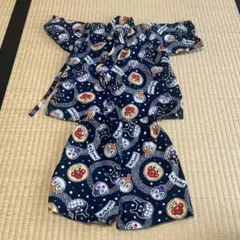 アンパンマン 甚平 100サイズ ネイビー