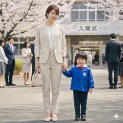 【美品】ザ・スーツカンパニー ノーカラー セットアップ ハニーベージュ