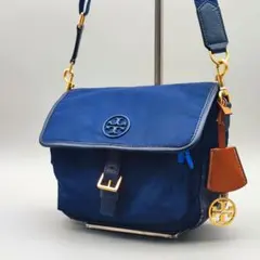 トリーバーチ ショルダーバッグ 2way ロゴ ナイロン レザー チャーム