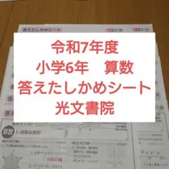 カラーテスト 小6 6年生 算数 答えたしかめシート 光文書院 教科書 16枚のサムネイル