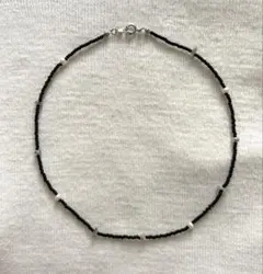 ビーズネックレス ハンドメイド 淡水パール 天然石 韓国