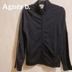美品✨Agnès b. アニエスベー ブラック ジップアップパーカー 長袖