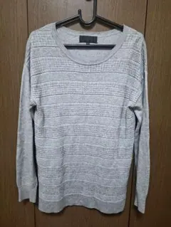 く*み様 UNTITLED　アンタイトル　グレー　ニット　セーター 　サイズ2