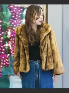 フェイクファーコート