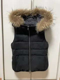 DOUBLE STANDARD CLOTHING ブラックダウンベスト