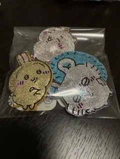 ちいかわラインストーンキーホルダー ちいかわ モモンガ うさぎ バラ売り可