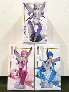 【レム ラム エミリア 3種×4体の12個セット】ジュエルプリンセス リゼロ Re ゼロから始める異世界生活 1/7スケールフィギュア エミリア