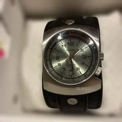 DIESEL DZ-7049 レザーベルト腕時計 00s アーカイブ Y - メルカリ