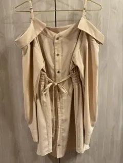 Rady ミニシャツワンピース　オフショル　フリーサイズ