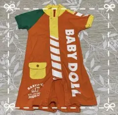 BABYDOLL 半袖つなぎ 80サイズ オレンジ