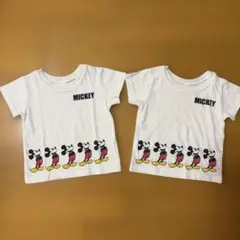 ミッキーマウス Tシャツ半袖　双子
