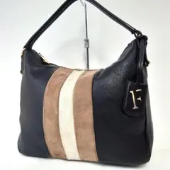 FURLA　フルラ　ワンショルダーバッグ　レザースエード切り替え　チャーム　３色