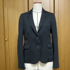 MUJI 綿ニットジャケット ブラック Lサイズ