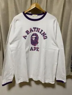 A BATHING APE ロンT リンガー 迷彩 カモ 初期 90sのサムネイル