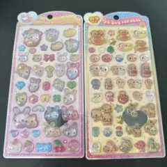 うるちゅる シール フワフワらびちゃん なっとうちゃん 2点セット