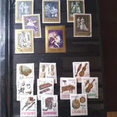 ポーランド 使用済音楽切手 コレクション