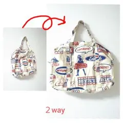 ヒステリックグラマー ヒス 防水 2WAYトートバッグ ロゴプリント レア 希少