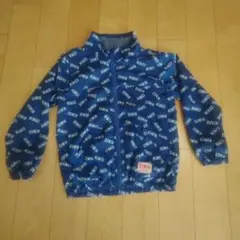 EDWIN ロゴプリント ジャケット 青