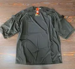 XIAKUI ボタン付き ブラック Tシャツ M