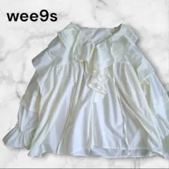 wee9s 付け襟風ビッグカラーフリルブラウスチュニックのサムネイル