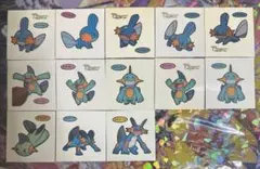 ポケモンパン　シール　ミズゴロウ　ヌマクロー　ラグラージ13枚セット