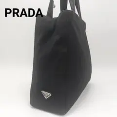 極美品✨プラダ　トートバッグ　ブラック　黒　キャンバス