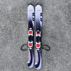 SALOMON サロモン ファンスキー板 88cm オレンジ/青、専用ケース付き