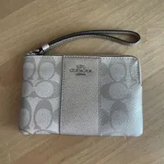 美品　COACH レディース　ゴールド　ポーチ