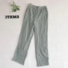 s.1527【アイテムズアーバンリサーチ】イージーパンツ ウエストゴム グリーン